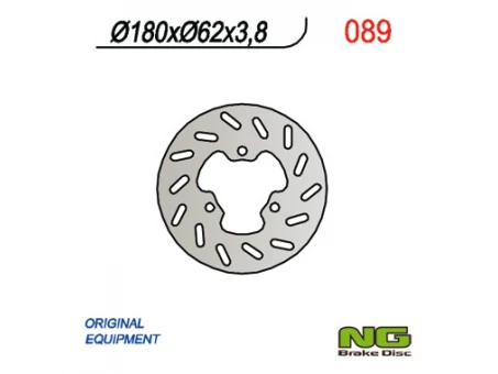 Disc frana spate NG - DERBI SENDA 50 95-03 (180X62X3,8) (3X10,50MM) | NG089