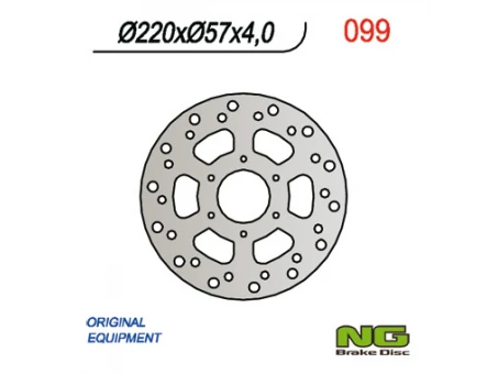Disc frana spate NG - DERBI GPR50 97-03, CAGIVA 50 MITO 98-99 (220x57x4) | NG099