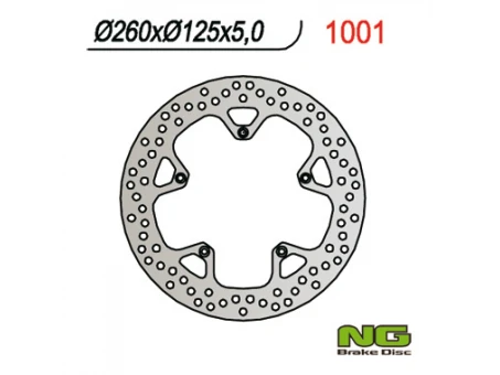 Disc frana fata NG -  PIAGGIO 125/250/400/500 (260x125x5) | NG1001