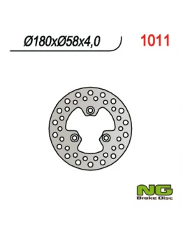 Disc frana fata NG -  KYMCO SKUTERY 50/125/150/300, QUAD 250/300 (180X58X4) 3 gauri diametru 10,5