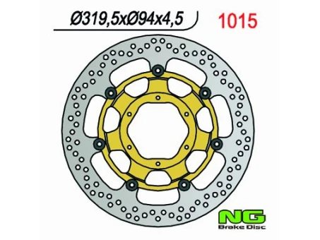 Disc frana fata NG -  HONDA CBR 1000 RR 06-07, VTR 1000 SP1/SP2 00-04 (320X94X4,5MM) (6X6,5MM) flotant | NG1015