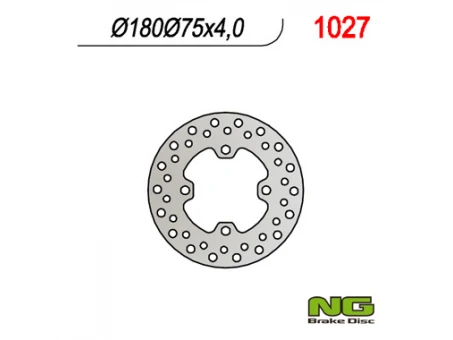 Disc frana fata NG -  HONDA RINCON 680 EFI 06-12 (180X75X4) | NG1027