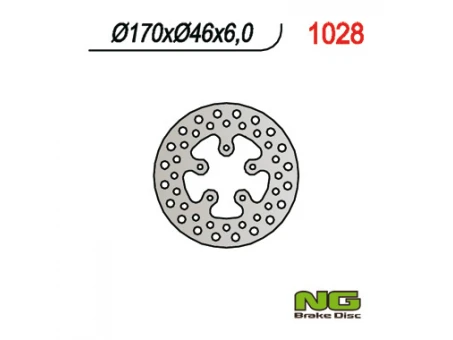 Disc frana spate NG - HONDA TRX 420 0-11, TRX650/680 06-21 (170X46X6) | NG1028