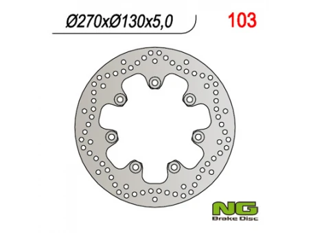 Disc frana fata NG -  KAWASAKI EN 500 90-93 (270X130X5) (7X10,5MM) | NG103