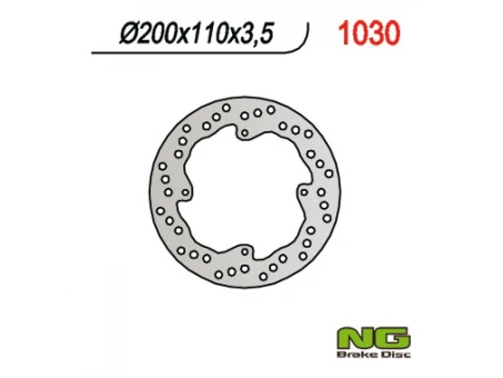 Disc frana spate NG - KTM 85 SX 03-15 (200X110X3,5)(4X6,5mm) | NG1030