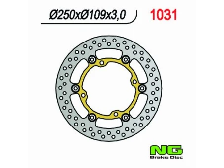 Disc frana fata NG -  KAWASAKI KXF 250/450 03-14 (250X109X3) (4X9,5MM) flotant | NG1031