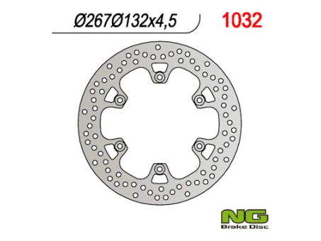 Disc frana spate NG - YAMAHA T-MAX 500 01-13 (267X132X4,5) (6X8,5MM) | NG1032
