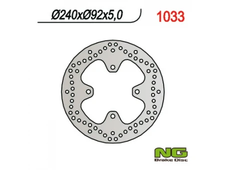 Disc frana spate NG - YAMAHA X-MAX 125/250 05-09 (240X92X5) (4X10,5MM) | NG1033