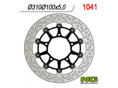 Disc frana fata NG -  SUZUKI GSR600/GSXR600 06-07, 750 06, 1000 05-08, VZR 1800 06-13, VLZ 1800 17 (310X100X5,0MM) (5X10,5MM) flotant | NG1041