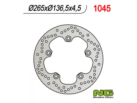 Disc frana spate NG - BMW F 650GS 800/ K1200/ R1200 (265X136X4,5) (5X10MM) | NG1045