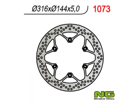 Disc frana fata NG -  HONDA ST 1100 96-01 (316X144X5) VF750C 94-04, VT1100C 92-98, NTV 650 88-98 | NG1073