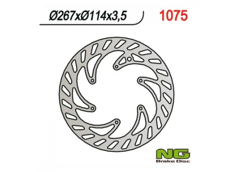 Disc frana fata NG -  CPI 50 SUPERMOTO 05-08 (diametru  267MM) (267X-X3,5)(6X6,5MM) | NG1075