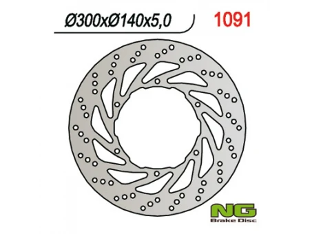 Disc frana fata NG -  APRILIA ETV 1000 CAPONORD 01-07 (300X140X5)(6X8,5MM) | NG1091