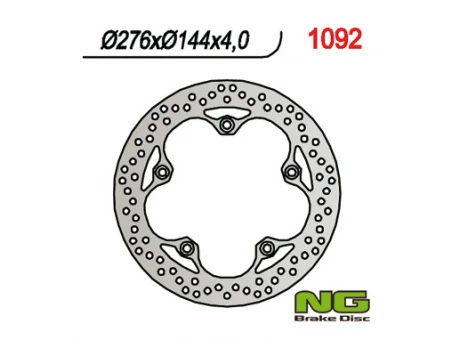 Disc frana fata NG -  HONDA CBF 250 04-09, CBR 125R 12-17 (276X144X4) (5X10,5MM) | NG1092