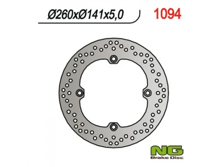 Disc frana spate NG - KAWASAKI, SUZUKI DL 650 04-20, DL 1050 20, DL 1000 02-19 (260X141X5) (4X10.5 MM) | NG1094