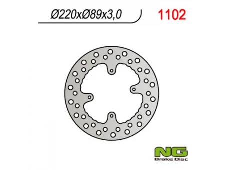 Disc frana fata NG -  HONDA CR 80/85,CRF150R 07-21 (220X88X3)(4X6,50MM) | NG1102