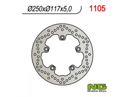 Disc frana spate NG - SUZUKI AN 650 BURGMAN 04-11 (250X117X5) | NG1105