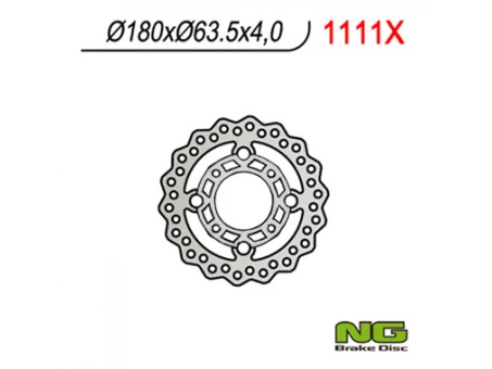 Disc frana fata NG -  KTM QUAD 450/505/525 (180X63,5X4) WAVE | NG1111X