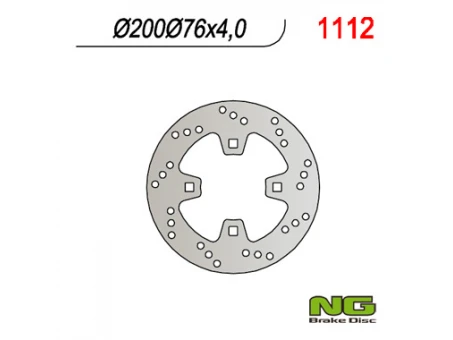 Disc frana spate NG - KTM QUAD 450/505/525 (200x76x4) | NG1112