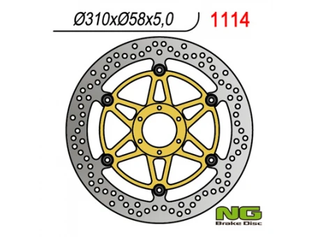 Disc frana fata NG -  HONDA CBR 1100 XX 97-98 (310X58X5) (6X6,5MM) | NG1114