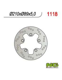 Disc frana spate NG - SUZUKI AN 400 '05-'19 AN 250 BURGMAN '07-'08 (210X89X5) (5X10,5MM)