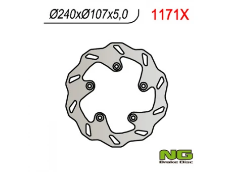 Disc frana spate NG - KTM 950/990 SUPERMOTO, SUPERDUKE, DUKE 690 (240x107,5x5) WAVE | NG1171X