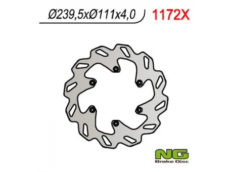 Disc frana spate NG - KTM 690/950/990 06-15 (240X111X4) (6X6,5MM) | NG1172X