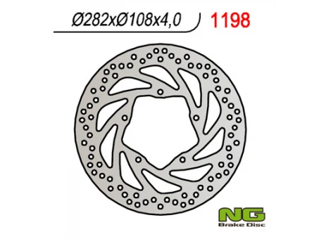 Disc frana fata NG -  YAMAHA YBR250 07-11 (282X106X4) | NG1198