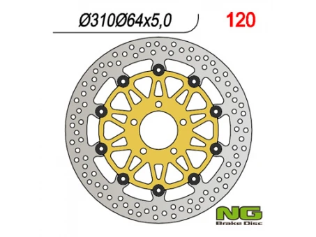 Disc frana fata NG -  SUZUKI GS/ GSF/ GSX (310x64x5) flotant (5x10,5mm) | NG120