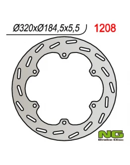 Disc frana spate NG - HONDA GL 1500 GOLD WING '88-'99 (316X184,5X5,5) (6X10,5MM)