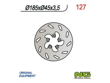 Disc frana spate NG - KTM EXC 50 99-00 (185X45X3,5) | NG127