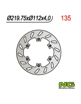 Disc frana spate NG - HUSQVARNA CR/WR/WRE 125 '92-'99, HUSABERG 350/400/450/501 '90-'98 (220X112X4) 6 gauri diametru 6,5