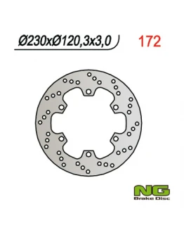 Disc frana fata NG -  KAWASAKI KMX 125 (86-03) (230X120X4) 6 gauri diametru 10,5