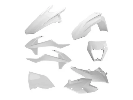 Kit plastice POLISPORT - KTM EXC/EXC-F TPI '17-'19 - Alb | 90882