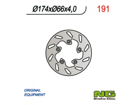 Disc frana spate NG - SKUTER GILERA, ITALJET (174x66x4) | NG191