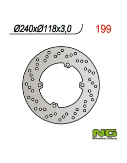 Disc frana fata NG -  HONDA CR 125/250 (90) (240x118x3)