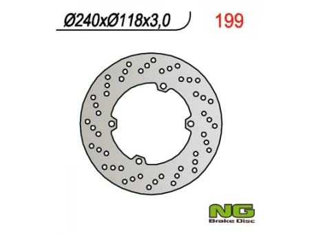 Disc frana fata NG -  HONDA CR 125/250 (90) (240x118x3) | NG199