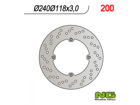 Disc frana fata NG -  HONDA XL 600R (83-87), CR 125 (85-88), CR 500 (88) (240x118x3) | NG200