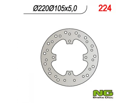 Disc frana spate NG - HONDA FX 650, SLR 650 (220x105x5) (4X8,5MM) | NG224