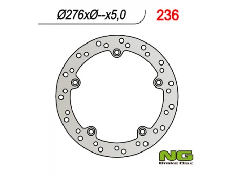 Disc frana spate NG - BMW R 850/1100/1150/1200 (276x-x5) (5x10,5mm) | NG236