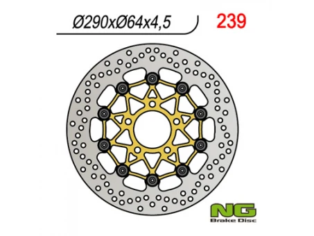 Disc frana fata NG -  SUZUKI GSX600/750F, GSF600 95-04, SV650 99-02 (290x64x4,5) flotant | NG239