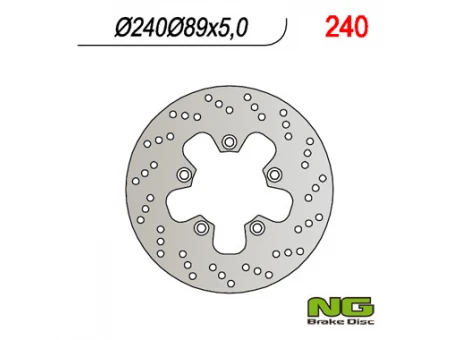 Disc frana spate NG - SUZUKI GSF/GSR/SV/RF (240x89x5) (5x10,5mm) | NG240