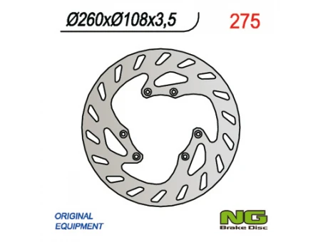 Disc frana fata NG -  PEUGEOT XPS 50 SM (260x108x3,5) | NG275