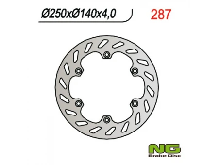 Disc frana fata NG -  APRILIA RX 50`03-06, ETX 125`85-90, RX 125`89-00 (250X140X4) | NG287