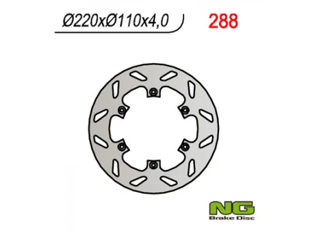 Disc frana spate NG - APRILIA RS 125`92-96, RX 125`89-00, PEGASO 125`89-99, VOR 400-530`98-02 (220X110X4) | NG288
