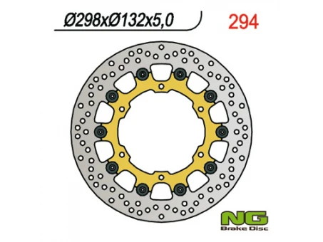 Disc frana fata NG -  YAMAHA YZF R6 99-02, YZF R1 98-03, FZS 1000 01-05, FJR 01, XJR 1300 03-17, XVZ 1300, XV 1600/1700/1900 (298X132X5) (6X8,5) flotant flotant | NG294