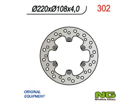 Disc frana spate NG - GAS GAS 94-99 (220x108x4 / 3,5 / 4) | NG302