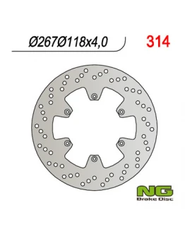 Disc frana fata NG -  YAMAHA TT 600R (98-07) (267x118x4) (TTR600, TT600)