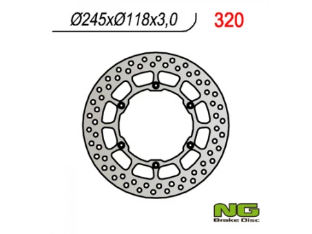 Disc frana fata NG -  YAMAHA YZ/YZF/WRF (245x118x3) (6X6,5MM) | NG320