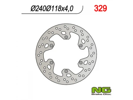 Disc frana spate NG - SUZUKI RM 125 99-10, RM 250 99-08, DRZ400SM 04-10 (240X118X4) | NG329